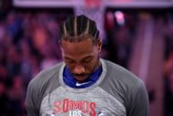Kawhi Leonard's injuries have kept him sidelined for 28 games (Image via Getty Images)